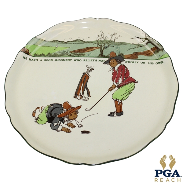 Royal Doulton England He Hath A Good Judgment Who Relieth Not Wholly On His Own Plate