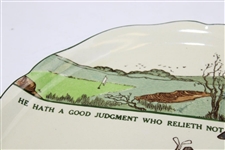 Royal Doulton England 'He Hath A Good Judgment Who Relieth Not Wholly On His Own' Plate