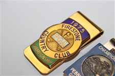 1975 (Firestone), 1977 (Pebble) & 1981 (AAC) PGA Championship Commemorative Money Clips