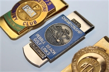1975 (Firestone), 1977 (Pebble) & 1981 (AAC) PGA Championship Commemorative Money Clips