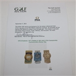 1975 (Firestone), 1977 (Pebble) & 1981 (AAC) PGA Championship Commemorative Money Clips
