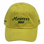 Masters Tournament 2010 GALLERY Yellow w/Green Stitch Writing Caddy Hat