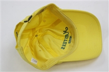 Masters Tournament 2010 GALLERY Yellow w/Green Stitch Writing Caddy Hat