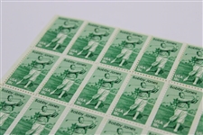 Sheet Of Bobby Jones 18c Stamps