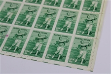 Sheet Of Bobby Jones 18c Stamps