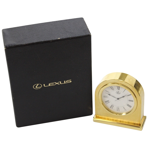 Chi Chi Rodriguezs Personal Lexus Logo Desk Top Clock In Box