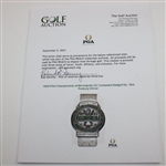 1959 PGA Championship at Minneapolis GC Contestant Badge/Clip - Bob Rosburg Winner