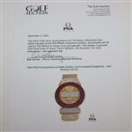 1963 PGA Championship at Dallas Athletic Club Contestant Badge/Clip - Jack Nicklaus Winner