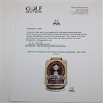 1998 PGA Championship at Sahalee Contestant Badge/Clip - Vijay Singh Winner