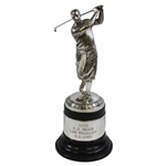 Large 1932 N.E. Iowa Figural Low Medalist Golf Trophy Won by C.A. Near
