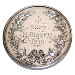 1910 Streatham Golf Club Sterling Silver Monthly Medal Won by H. Oliver in Case - September