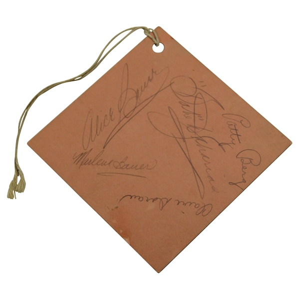 Babe Zaharias & Patty Berg & others Signed 1951 Mixed Two-Ball Golf Tournament Ticket JSA ALOA