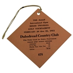 Babe Zaharias & Patty Berg & others Signed 1951 Mixed Two-Ball Golf Tournament Ticket JSA ALOA