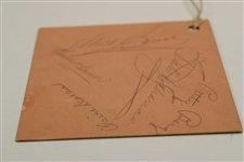 Babe Zaharias & Patty Berg & others Signed 1951 Mixed Two-Ball Golf Tournament Ticket JSA ALOA