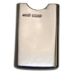 Sampson Mordan & Co. Sterling Silver Card/Stamp Case w/Post-Swing Golfer