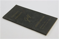 Chicago District Golf Assoc. (CDGA) Aluminum Ydg Distance Marker & CDGA 1953 Handicap/Course Rating Manual