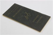 Chicago District Golf Assoc. (CDGA) Aluminum Ydg Distance Marker & CDGA 1953 Handicap/Course Rating Manual