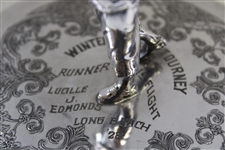 1928 Long Beach Winter Powell Tourney Runner-Up Flight Trophy Won by Lucille J. Edmonds