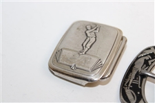 Collection of Five (5) Golf Themed Belt Buckles including USGA