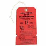 1962 US Open at Oakmont CC Wednesday Ticket #1970 - Nicklaus First Major Win