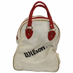 Classic Wilson White & Red Golf Shag Bag
