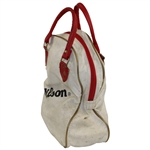Classic Wilson White & Red Golf Shag Bag