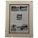 Matted Magazine Article From The 1898 US Amateur Won By Findlay Douglas