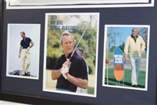 Arnold Palmer Signed Bay Hill Flag Framed Collage w/1979 Bay Hill Citrus Classic - Framed BGS #AB02594