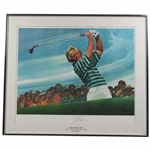 Jack Nicklaus Signed Ltd Ed Grand Slam Champion Ltd Ed Print 730/1000 - Framed JSA ALOA