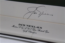 Jack Nicklaus Signed Ltd Ed Grand Slam Champion Ltd Ed Print 730/1000 - Framed JSA ALOA