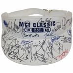Multi-Signed MCI Classic Est. 1969 White Visor JSA ALOA