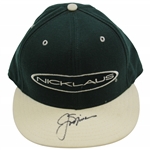 Jack Nicklaus Signed NICKLAUS Dk Green/Khaki Air Bear Fitted Hat 7 1/4 PSA #AH07167