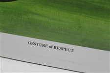 Gesture of Respect' Ltd Ed #40/100 Poster Signed by Artist Dan Plens