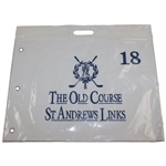 St. Andrews Old Course Embroidered Flag w/Knit St. Andrews Logo Tartan Headcover