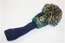 St. Andrews Old Course Embroidered Flag w/Knit St. Andrews Logo Tartan Headcover