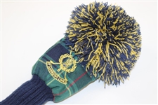 St. Andrews Old Course Embroidered Flag w/Knit St. Andrews Logo Tartan Headcover