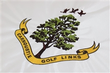 Carnoustie Golf Links Embroidered Flag w/Burgundy Knit Logo Headcover