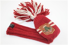 Carnoustie Golf Links Embroidered Flag w/Burgundy Knit Logo Headcover