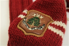 Carnoustie Golf Links Embroidered Flag w/Burgundy Knit Logo Headcover