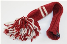 Carnoustie Golf Links Embroidered Flag w/Burgundy Knit Logo Headcover