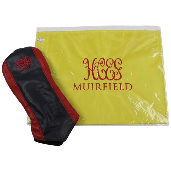 Muirfield HCEG (Honourable Company of Edinburgh Golfers) Flag w/Links & Kings Driver Headcover