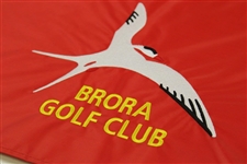 Brora Golf Club Embroidered Flag w/Two (2) Logo Headcovers