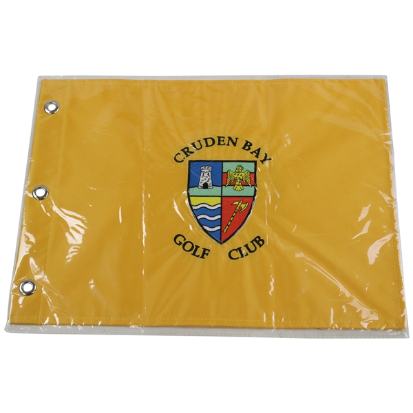 Cruden Bay Golf Club Crest Logo Embroidered Flag