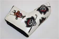 The Buck Club Pirate Logo Embroidered Flag w/Four (4) Headcovers - From Covid Canceled Event
