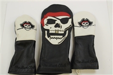 The Buck Club Pirate Logo Embroidered Flag w/Four (4) Headcovers - From Covid Canceled Event