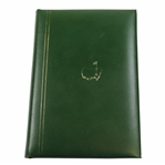 Classic Augusta National Golf Club Member Leather Note Pad/Address Book