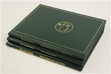 1995, 2000 & 2002 Masters Green Annual Books - Tiger Debut, Singh Win & Tiger Win