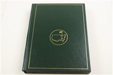 1995, 2000 & 2002 Masters Green Annual Books - Tiger Debut, Singh Win & Tiger Win