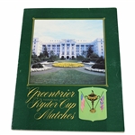 1979 Ryder Cup at The Greenbrier Official Program - USA 17-11