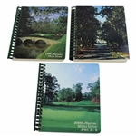 1998, 1999 & 2000 Masters Tournament Official Spiral Media Guide Books